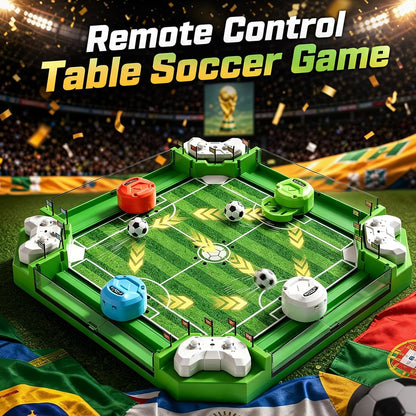 Remote Control Foosball Game – Large 2-4 Player Tabletop Soccer Set for Kids