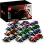 LEGO F1 collectible race cars 6-pack mystery building set for kids ages 6 and up, surprise F1 car toys for party favors and gifts