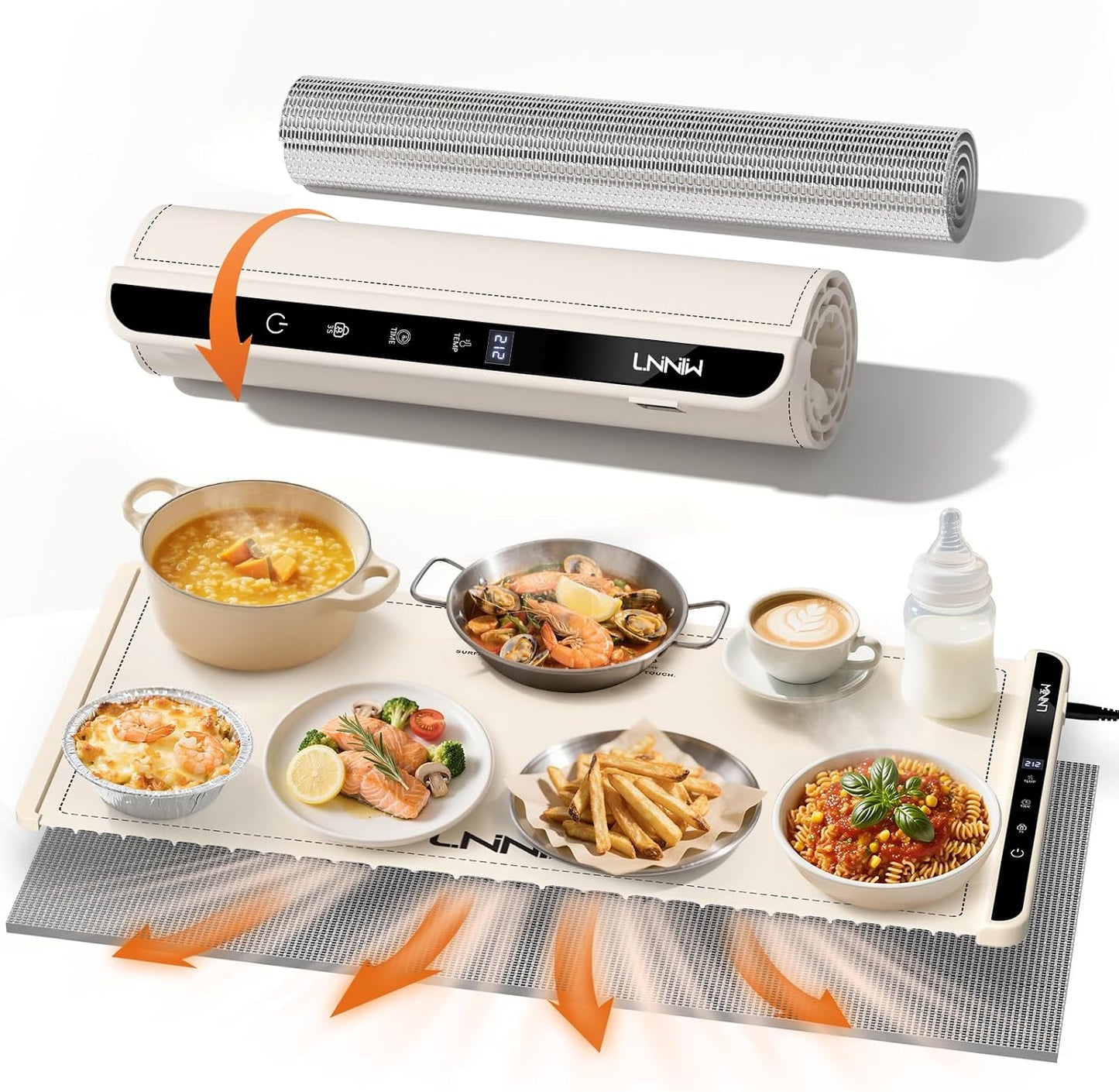Electric Food Warming Mat – Warming Tray with Temperature Control & Timer