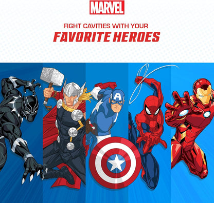 Marvel Kids Toothbrush with Pop Cover – Brush Buddies Soft Bristle Toothbrush