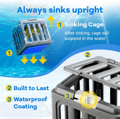 Kids Pool Diving Toy Set – Water Swim Dive Game with Fish Cages & Animals