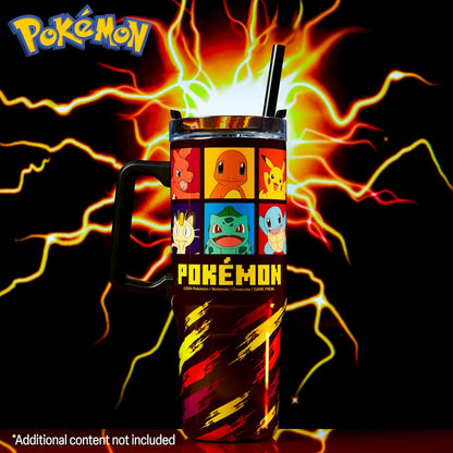 Pokémon Pikachu 33oz Insulated Tumbler with Handle & Straw
