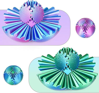 Gear Sphere Fidget Toy – 3D Printed Interlocking Gear Ball