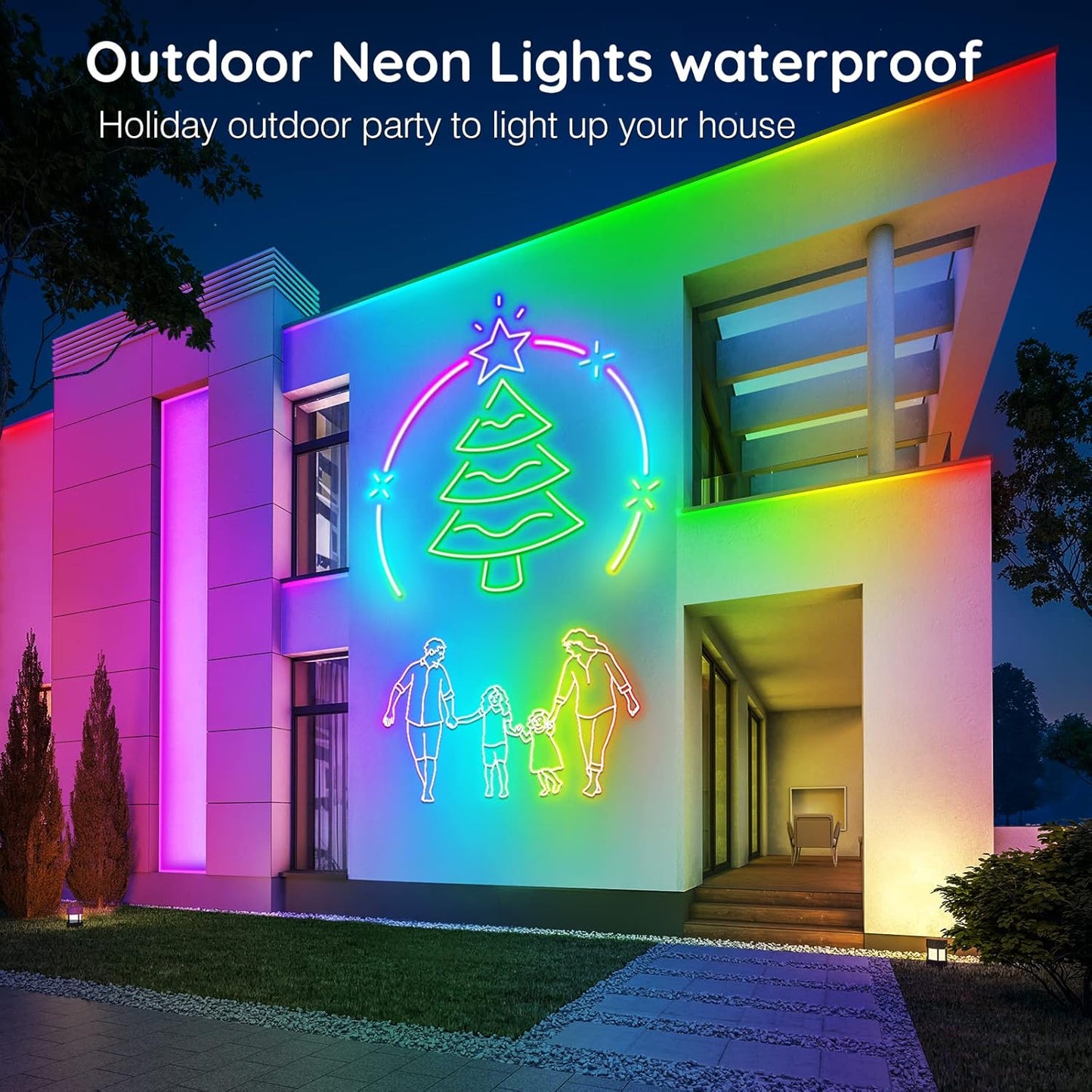 AILBTON 20ft RGB Neon Rope Lights - App Control, Music Sync