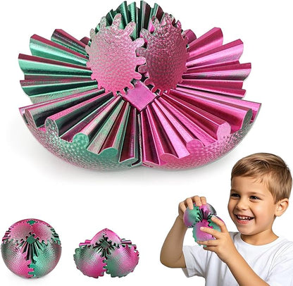 Gear Sphere Fidget Toy – 3D Printed Interlocking Gear Ball