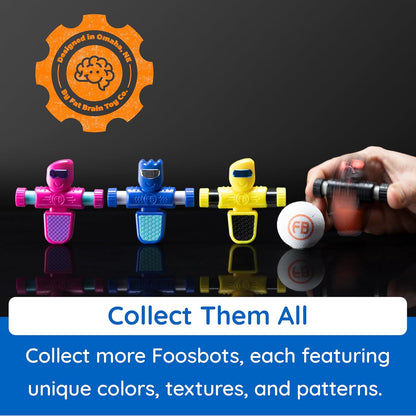 Fat Brain Toys Foosbots On the Go – 2 Player Tabletop Soccer Game