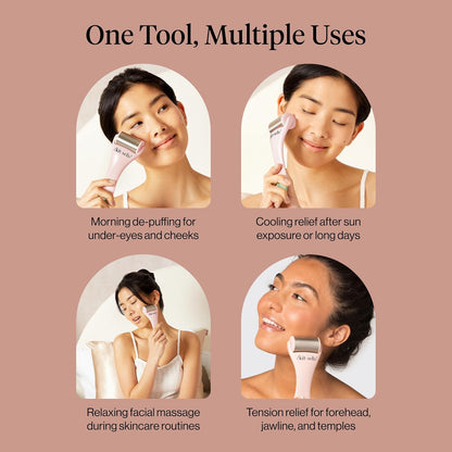 Kitsch Stainless Steel Ice Roller for Face – Cooling Facial & Eye Massager