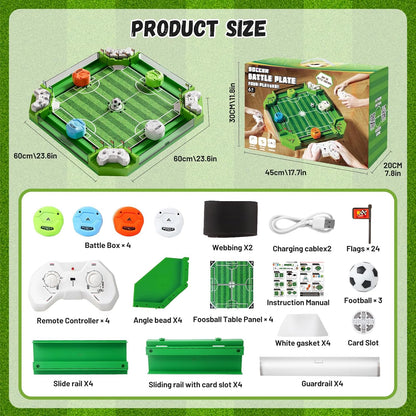 Remote Control Foosball Game – Large 2-4 Player Tabletop Soccer Set for Kids