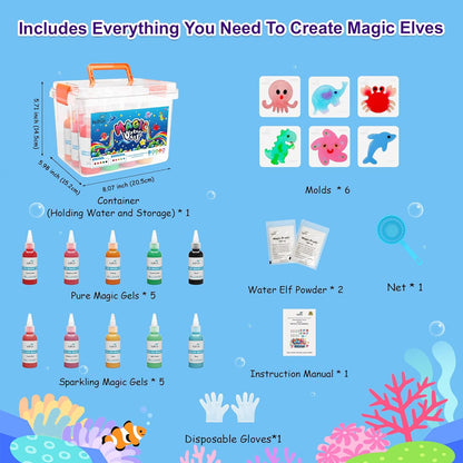 Magic Water Elf Toy Kit – DIY Water Pets Craft Set for Kids