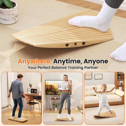 360° Wobble Balance Board – Standing Desk Rocker for Balance & Core Training
