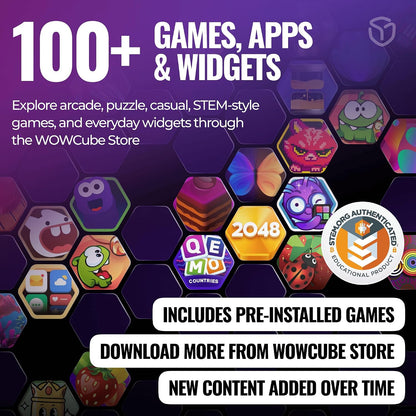 WOWCUBE Interactive Gaming Cube – 24 Screens, 100+ Games, Ages 13+