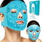 Reusable hot and cold eye gel pack with soft plush backing for dry eyes and face relief