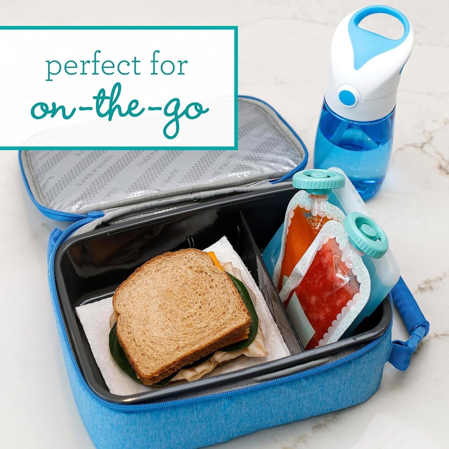 Baby Food Pouch Filling Station – Press & Store Set with 5 Reusable Pouches