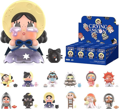 POP MART CRYBABY Crying to the Moon Series Blind Box - Collectible Figure, Random Design