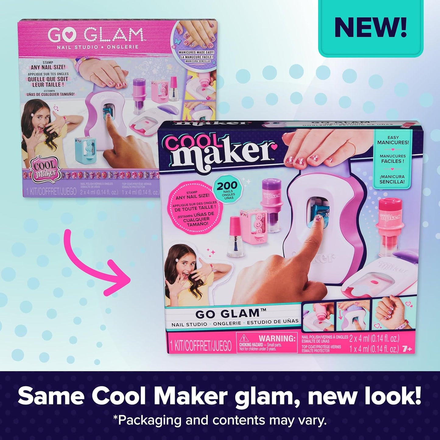 Cool Maker GO Glam Studio Nail Kit – Nail Stamper for Kids, Ages 7+