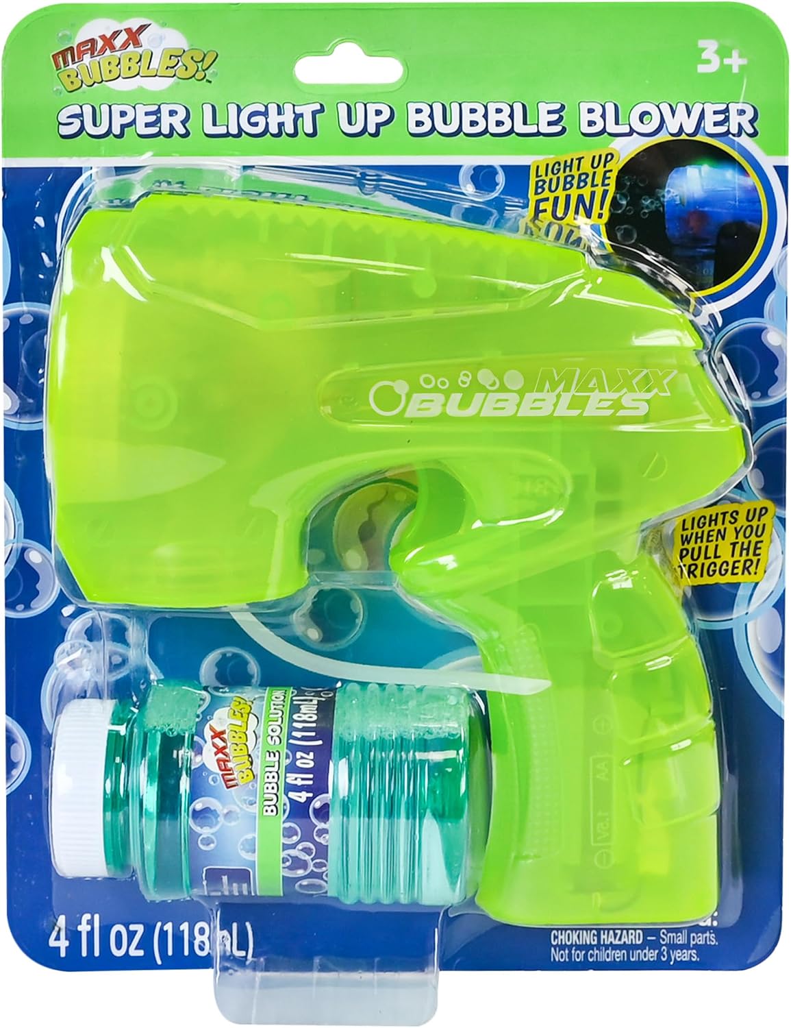 Light-Up Bubble Machine Gun – Automatic LED Bubble Blower Toy for Kids