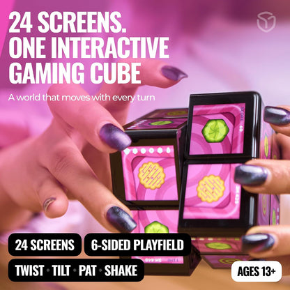 WOWCUBE Interactive Gaming Cube – 24 Screens, 100+ Games, Ages 13+
