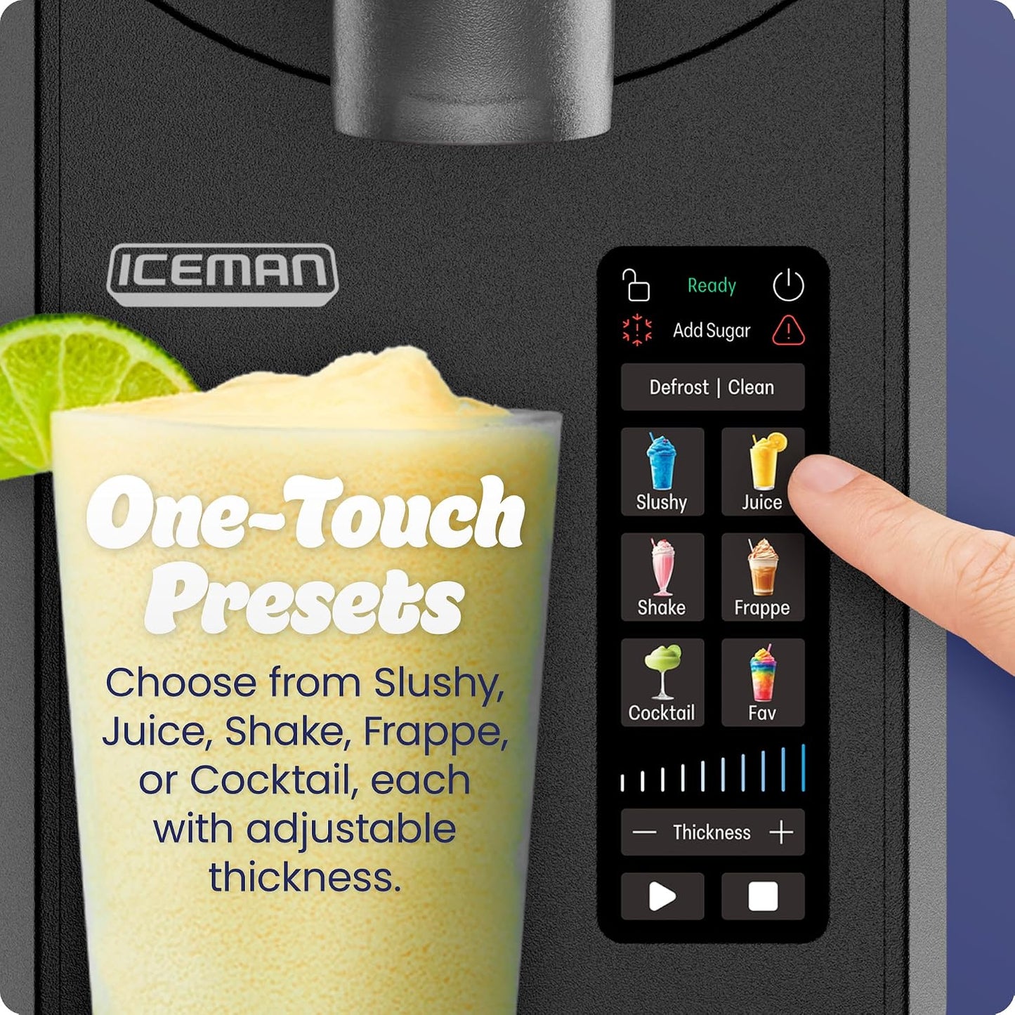 Slushy Machine for Home – 90 oz Frozen Drink & Margarita Maker