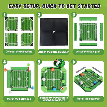 Remote Control Foosball Game – Large 2-4 Player Tabletop Soccer Set for Kids