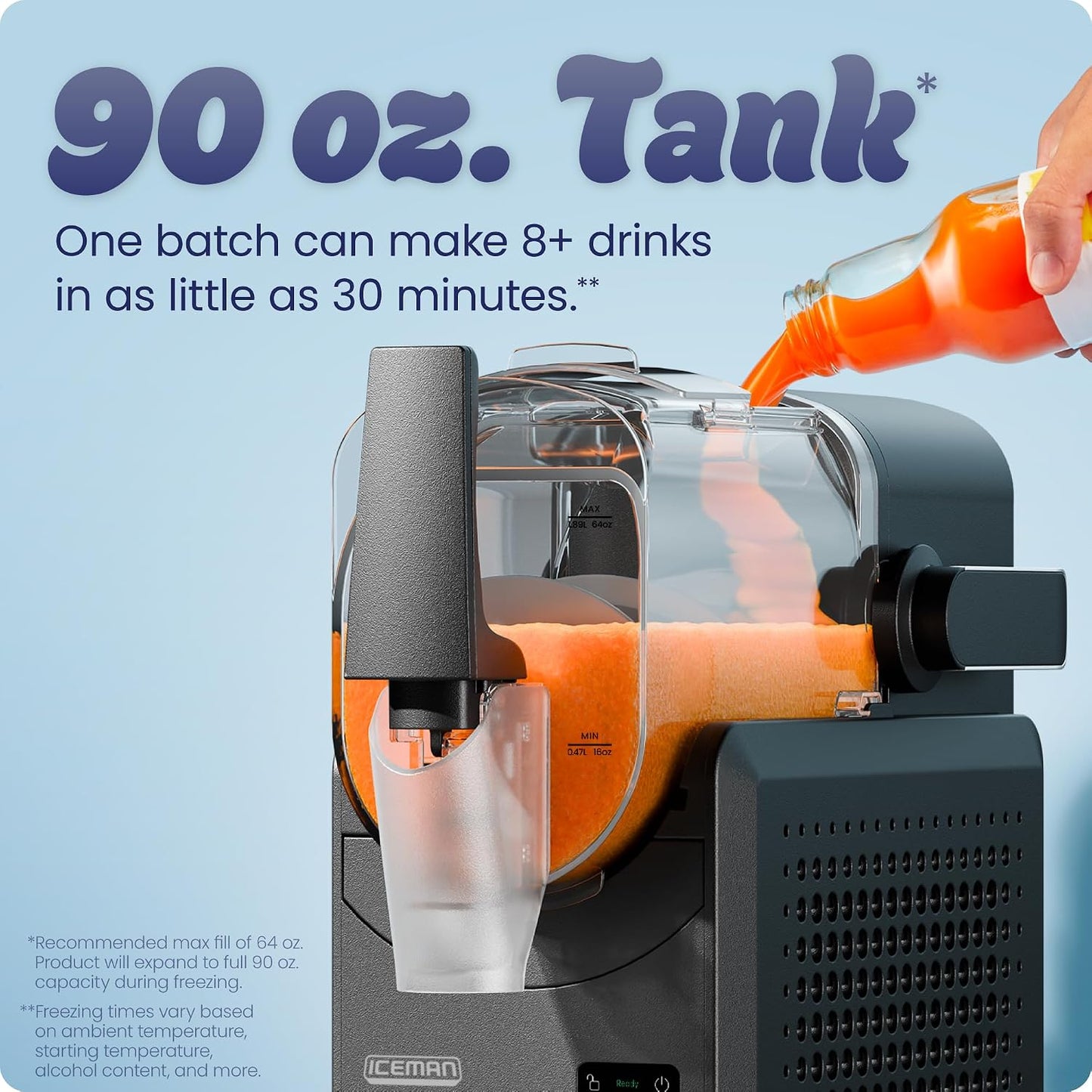 Slushy Machine for Home – 90 oz Frozen Drink & Margarita Maker