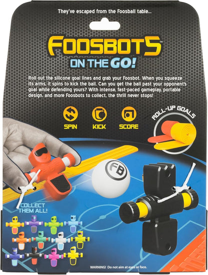 Fat Brain Toys Foosbots On the Go – 2 Player Tabletop Soccer Game