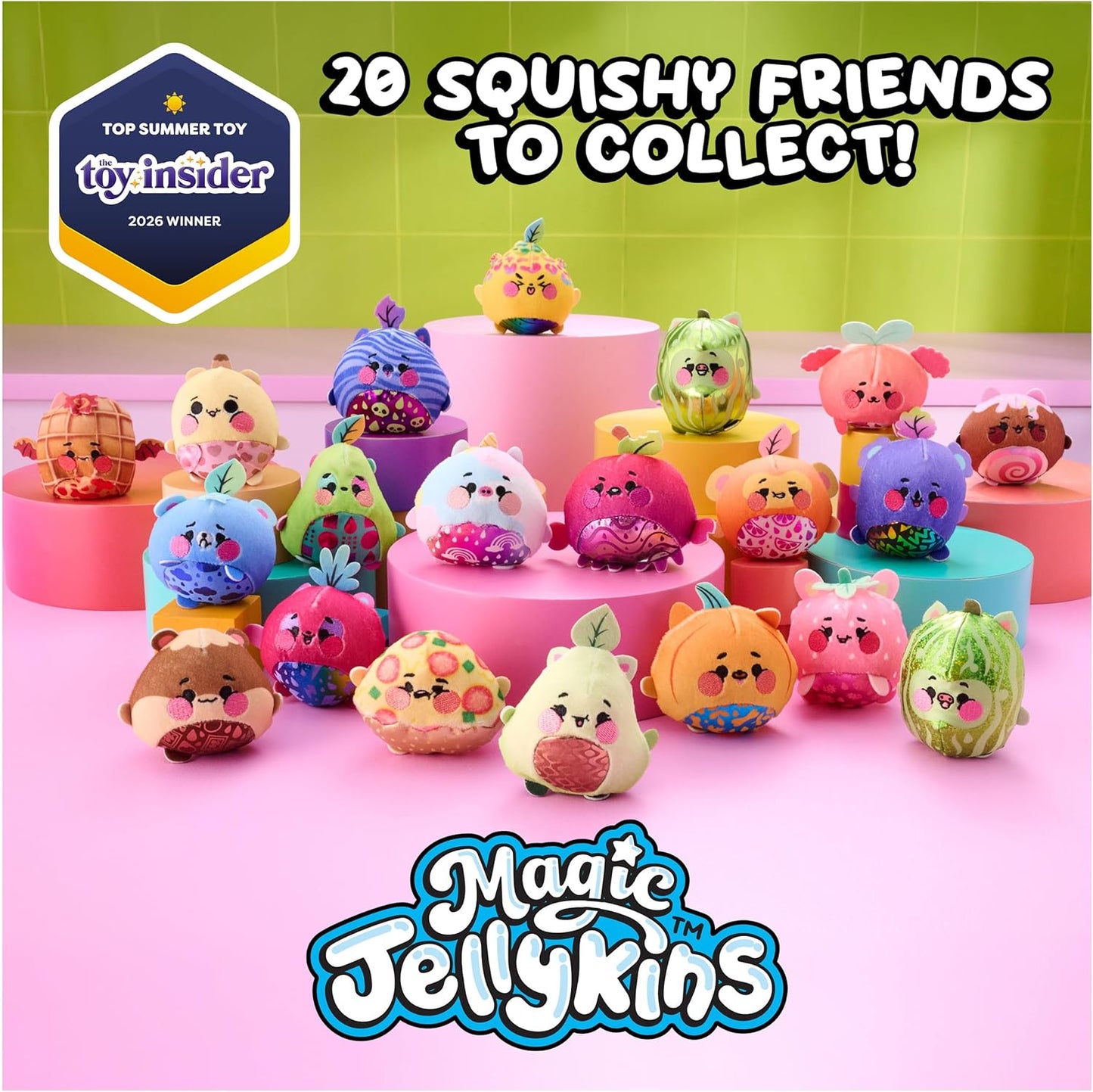 Magic Jellykins Surprise Plush – Water Reveal Squishy Sensory Toy Series 1