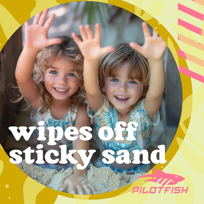 Pilotfish Beach Sand Remover Bag – Talc-Free with Coconut Oil & 7 Natural Ingredients