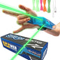 ZipString Aracna glow-in-the-dark webshooter string launcher toy shooting a string loop