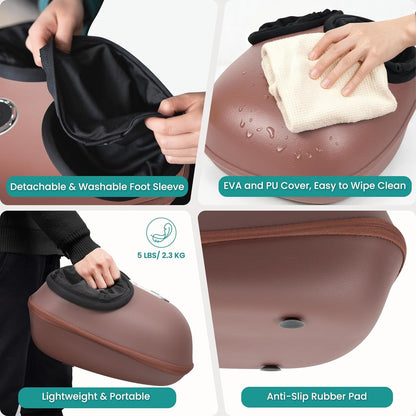 Nekteck Shiatsu Foot Massager – Deep Kneading with Heat & Air Compression