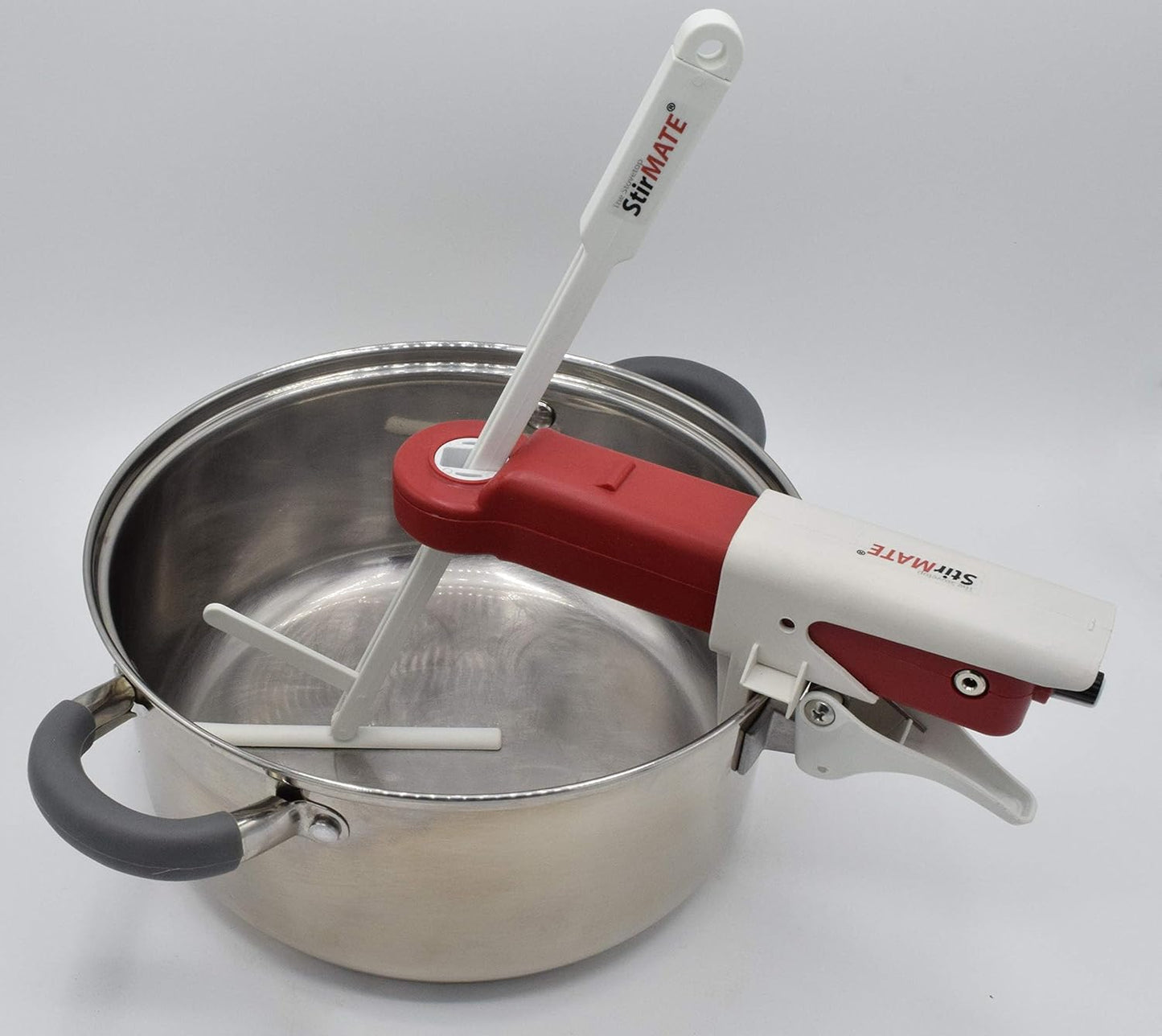StirMATE Automatic Pot Stirrer - Hands-Free Cordless Kitchen Stirrer for Soups, Sauces & Risotto