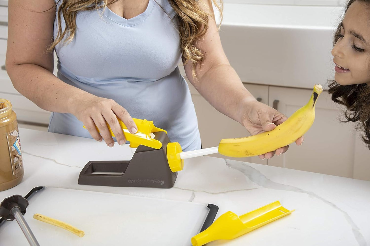 Banana Loca Kitchen Gadget – Core & Fill Bananas in the Peel