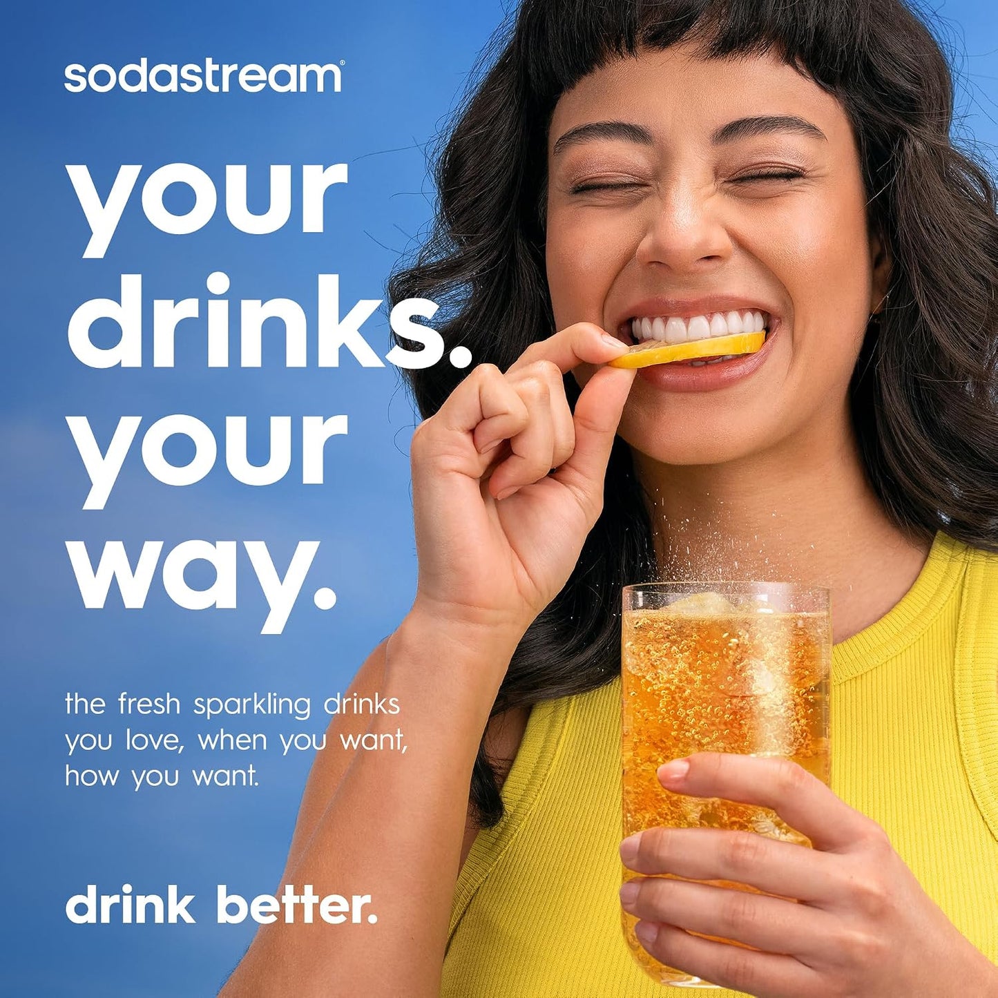 SodaStream TERRA Sparkling Water Maker Bundle – 2 CO2 Cylinders & 3 Bottles