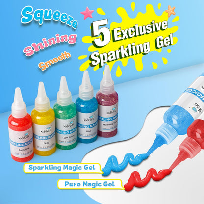 Kiditos Magic Water Elf Kit - DIY Squishy Craft, 10 Gels