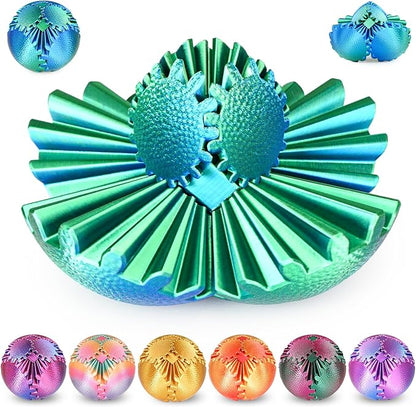 Gear Sphere Fidget Toy – 3D Printed Interlocking Gear Ball