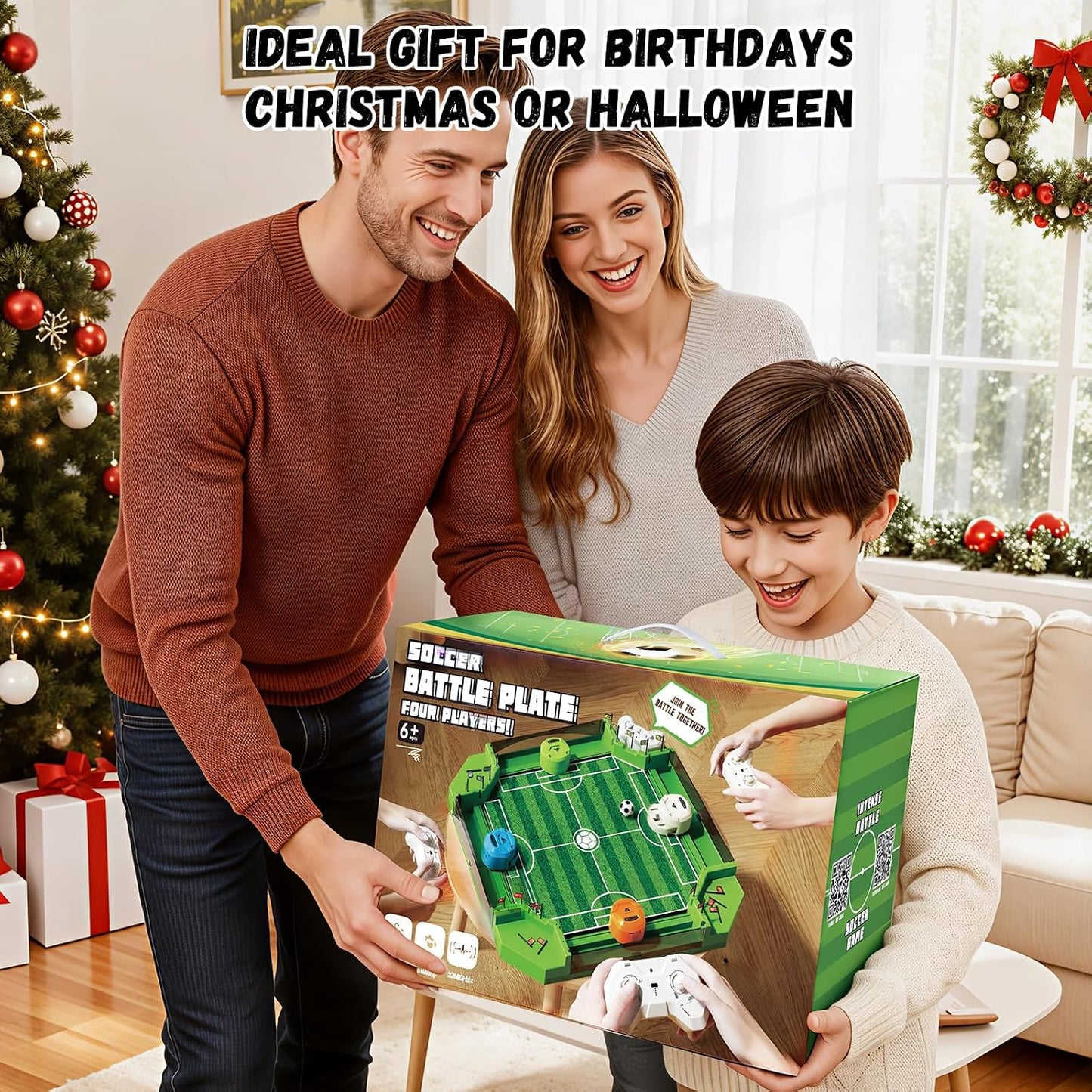 Remote Control Foosball Game – Large 2-4 Player Tabletop Soccer Set for Kids