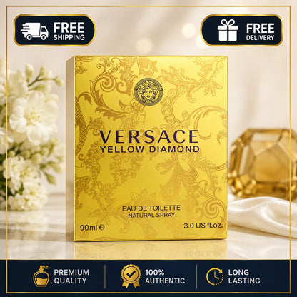 Versace Yellow Diamond Eau de Toilette for Women – 90ml / 3.0 fl oz