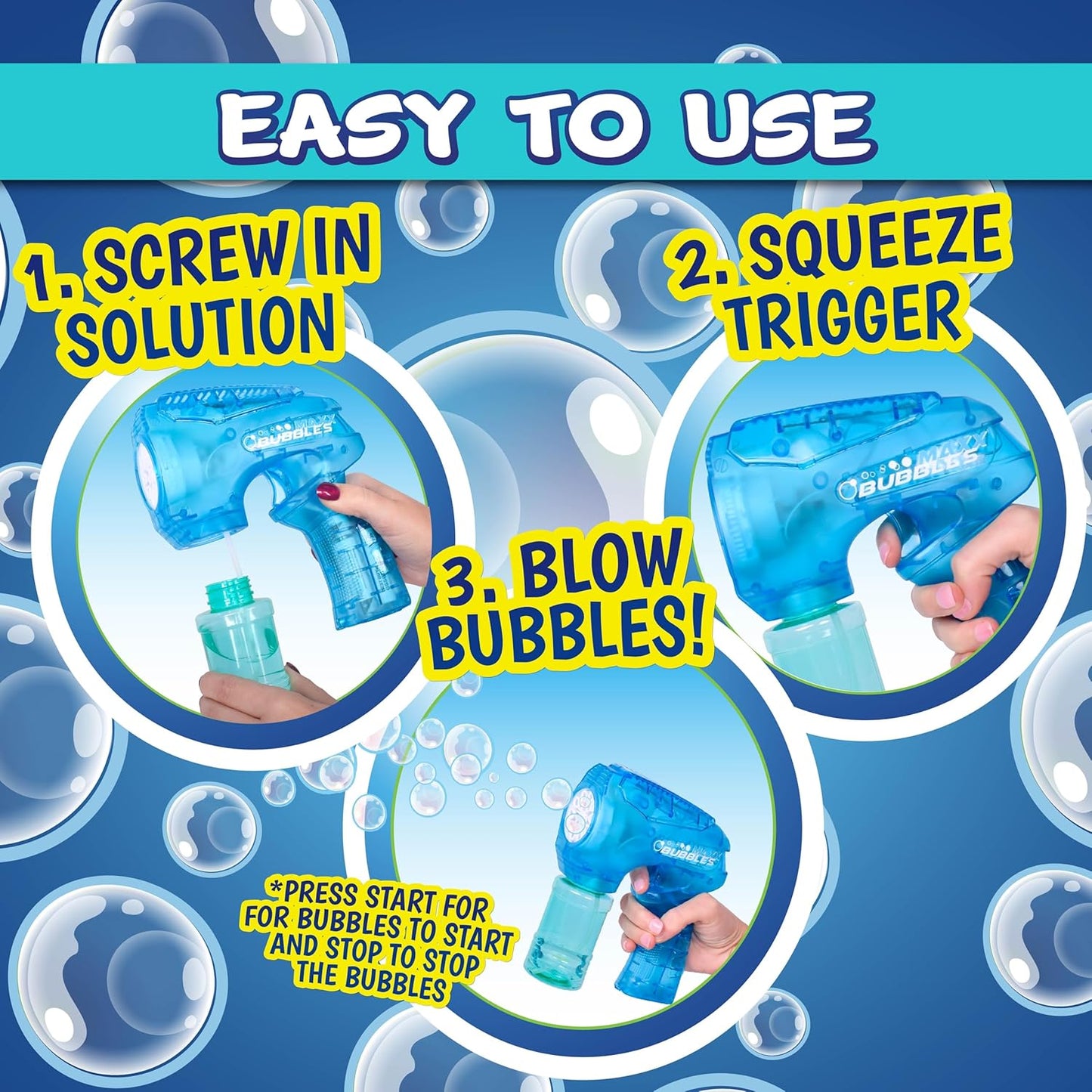 Light-Up Bubble Machine Gun – Automatic LED Bubble Blower Toy for Kids