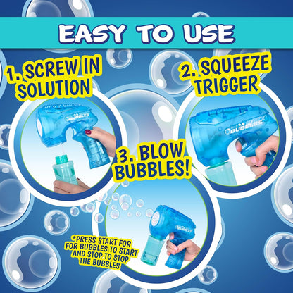 Light-Up Bubble Machine Gun – Automatic LED Bubble Blower Toy for Kids