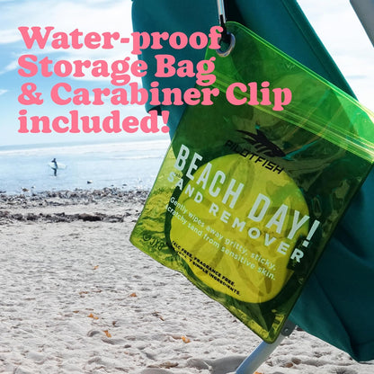 Pilotfish Beach Sand Remover Bag – Talc-Free with Coconut Oil & 7 Natural Ingredients