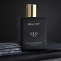 Bella Vita Luxury CEO Man Eau de Parfum 100ml spray bottle, long lasting woody fragrance for men