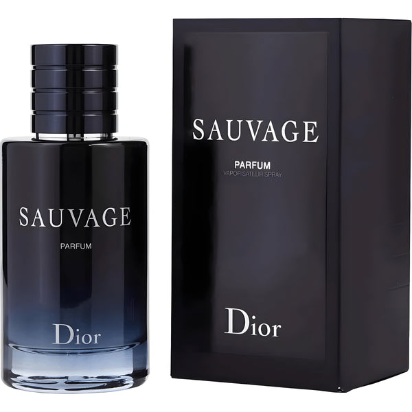 Shop Dior Sauvage Parfum Spray for Men 3.4 oz / 100ml. Authentic, brand new in box luxury parfum featuring bergamot, sandalwood, vanilla, and tonka bean for a bold, long-lasting scent.