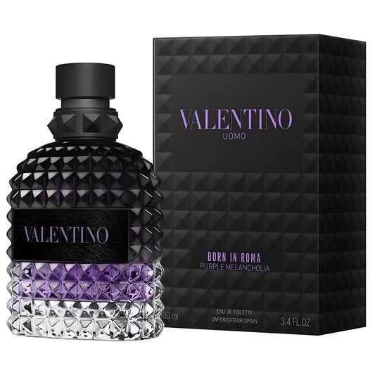 Valentino Uomo Born In Roma Purple Melancholia Eau de Parfum Spray for Men 3.4 oz 100ml Authentic
