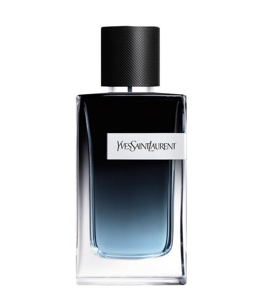 YSL Y Eau de Parfum 100ml spray bottle, long lasting fresh woody aromatic fragrance for men