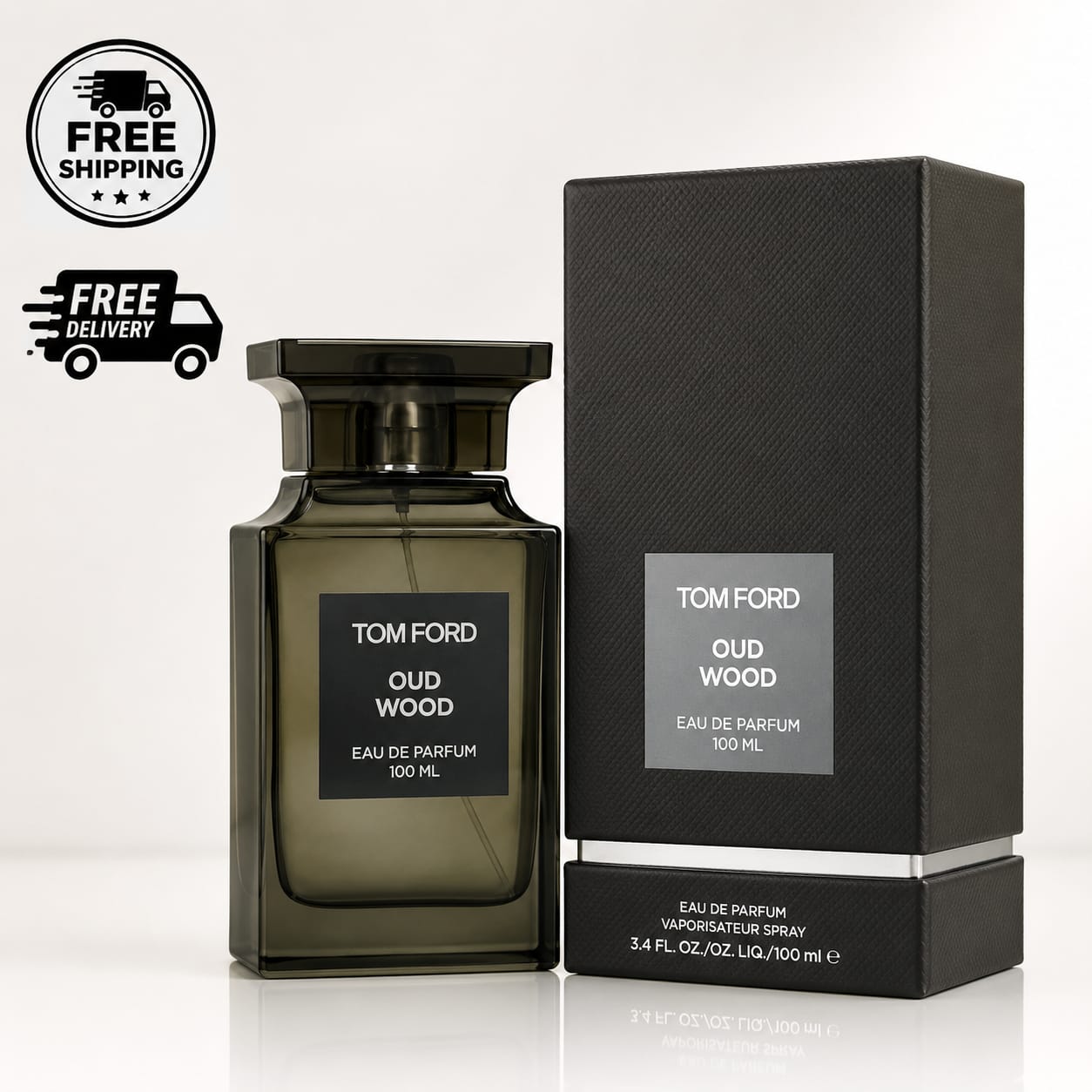 Tom Ford Oud Wood Eau de Parfum Unisex – 3.4 oz / 100 ml Spray