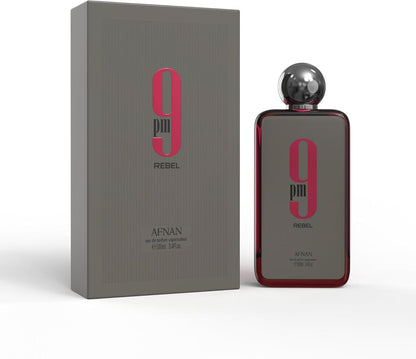 Afnan 9 PM EDP for Men 3.4 oz – Sweet Spicy Amber Cologne New in Box