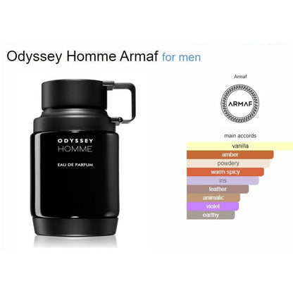 Armaf Odyssey Homme EDP 3.4 oz – Men's Fresh Woody Cologne 100ml