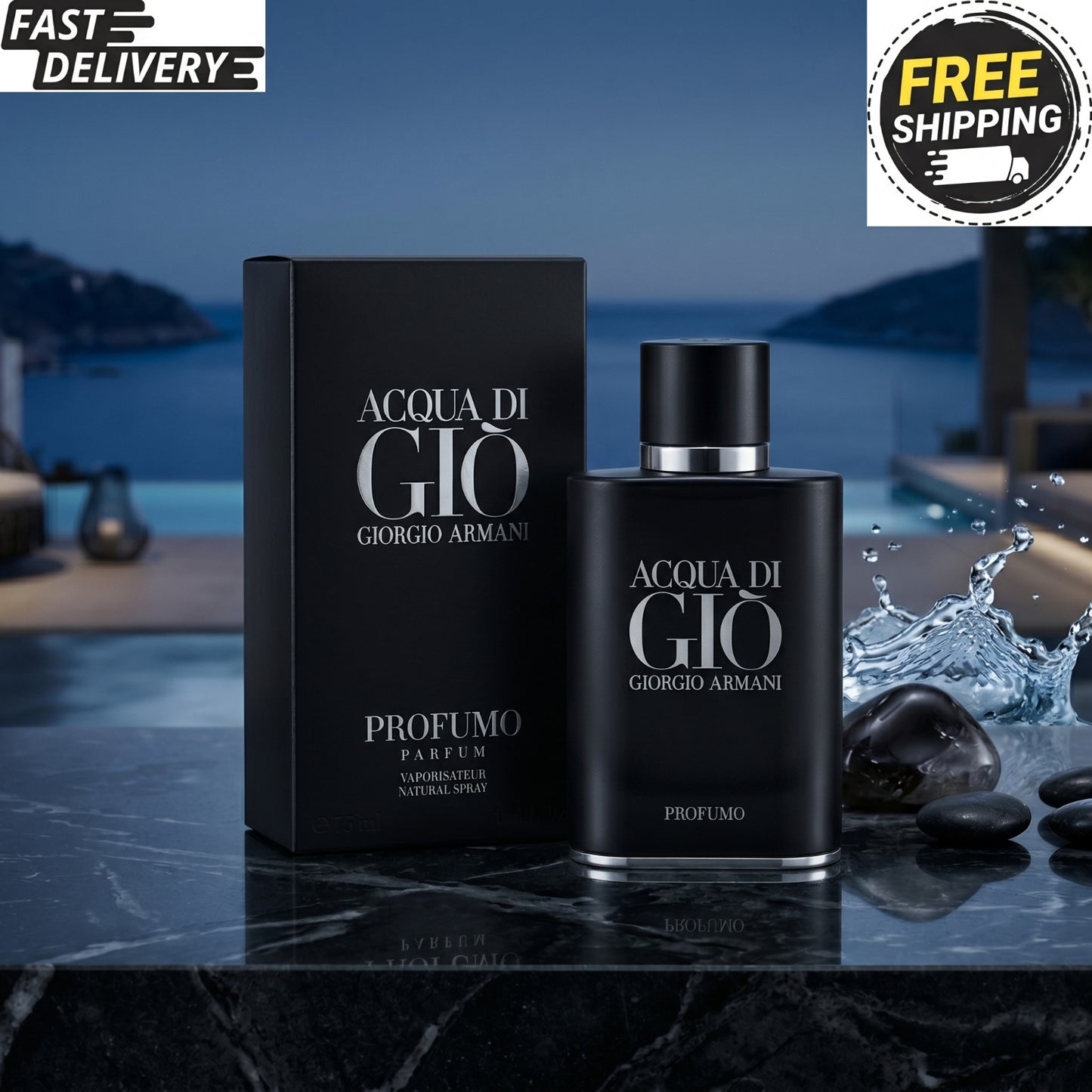 Aqua di Gio Profumo Eau de perfume 3.4oz Sealed Best Gift Item FREE DELIVERY