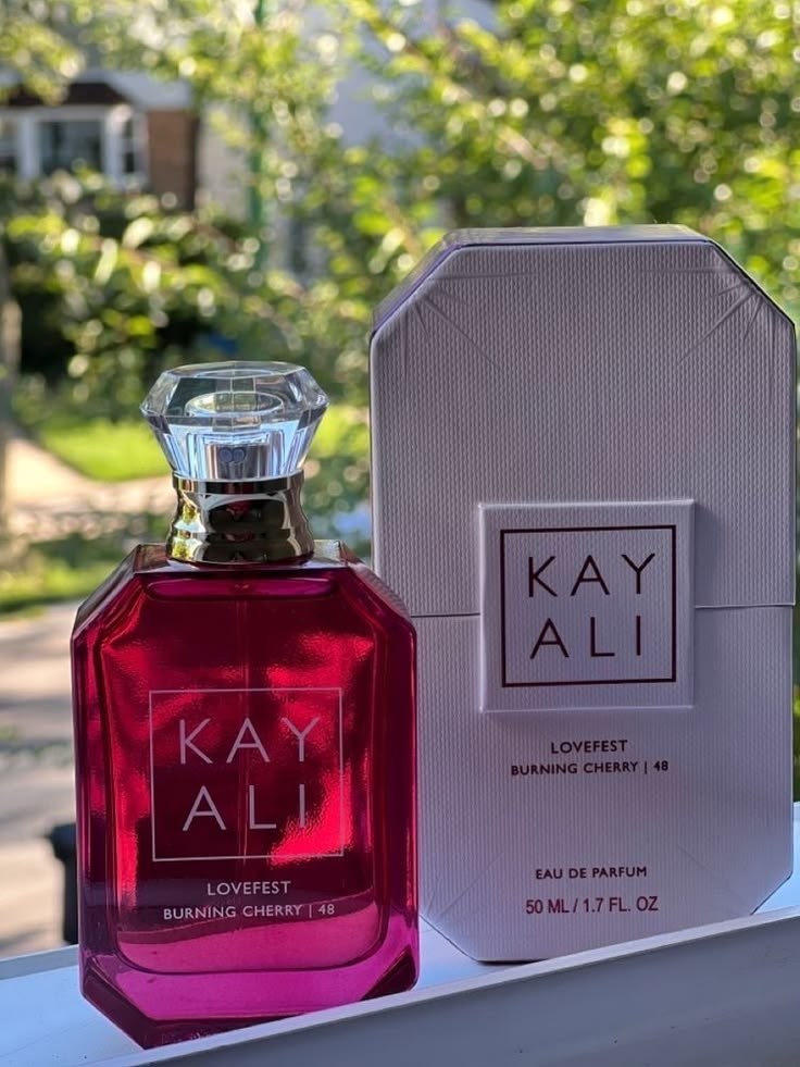 Kayali Lovefest Burning Cherry 48 Eau de Parfum 100ml spray bottle, cherry fragrance for women