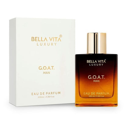 Bella Vita Luxury G.O.A.T. EDP 100ml - Men's Eau de Parfum Spray, Long Lasting Woody Fragrance