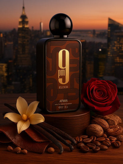 Afnan 9 PM EDP for Men 3.4 oz – Sweet Spicy Amber Cologne New in Box